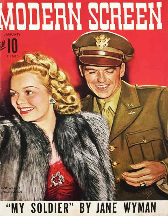 MODERN SCREEN magazine cover Issue 146 January 1943